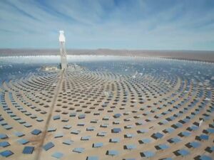 Sonnenwärmekraftwerk Atacama Wüste Chile heiß Solarwärme Kraftwerk Solarturm Spiegel