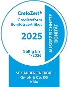 Crefozert 2025: Bonität SAUBER ENERGIE bestätigt