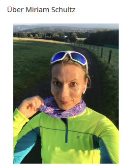 Laufend glücklich. Miriam Schultz.