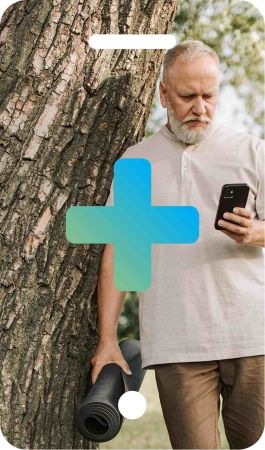 Mann Baum Smartphone SAUBER WALDFUNK mit Waldplus