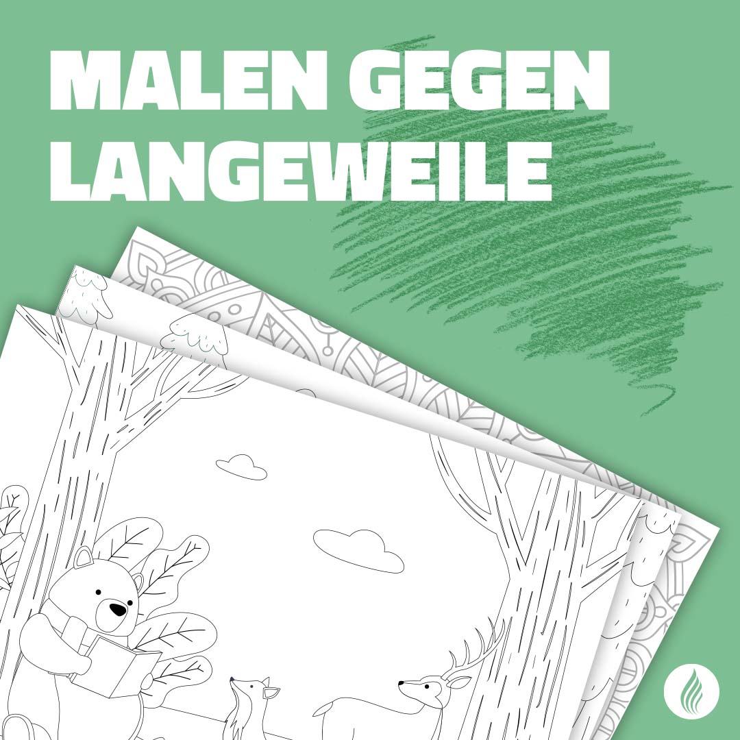 Malen gegen Langeweile 2.0: Malvorlagen für Kinder